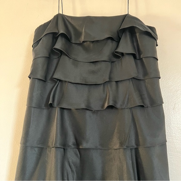 [Kay Unger] Black Cocktail Silk Dress - Picture 12 of 14